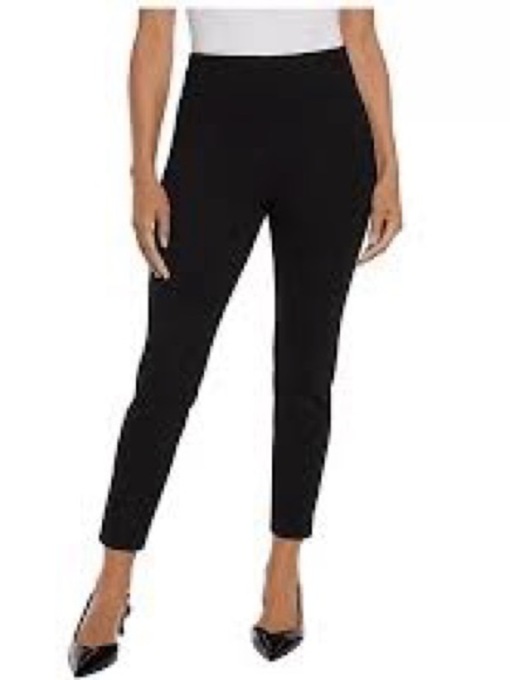 Express Black Ankle Slim Ponte Pants